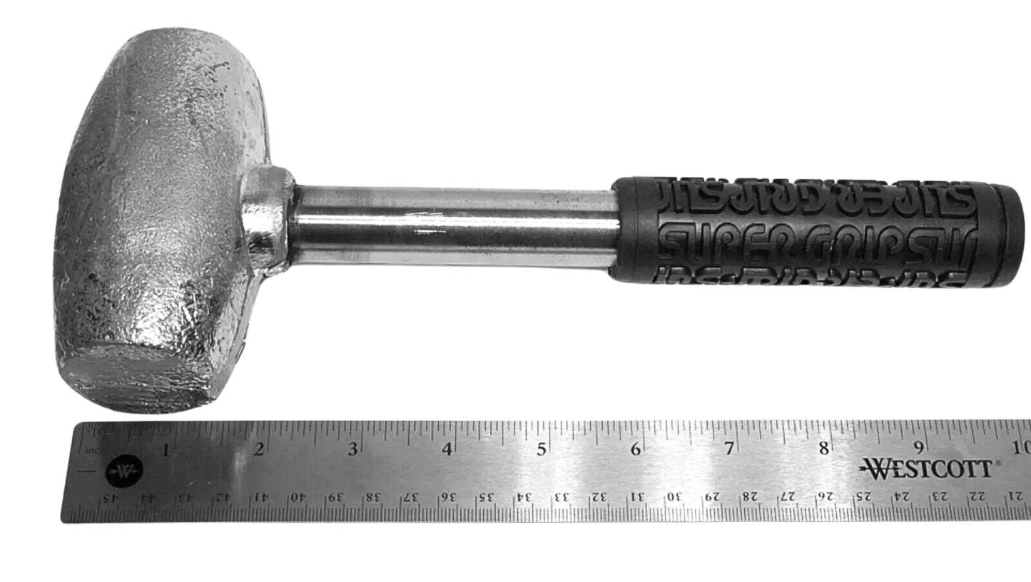 6Lbs Wire Wheel Knock Off Lead Hammer, Bullet Wrench and Blue Polo Shirt