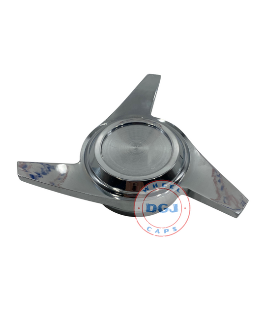 DAMAGED Single (LEFT) 3 Bar Cut Chrome Knock-Off Spinner for Lowrider Wheels