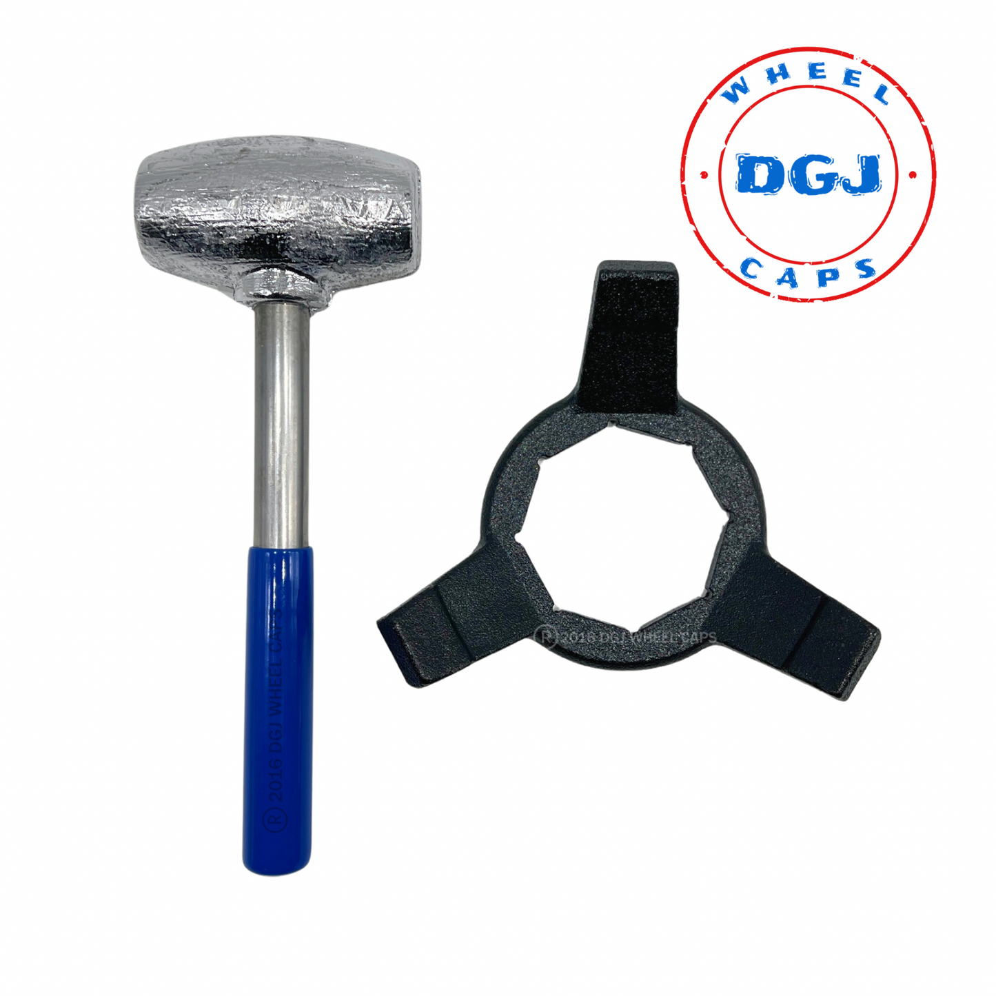 4.5 lbs Blue Dip USA Made Lead Hammer and 8 Sided Hex Wrench Tool Set
