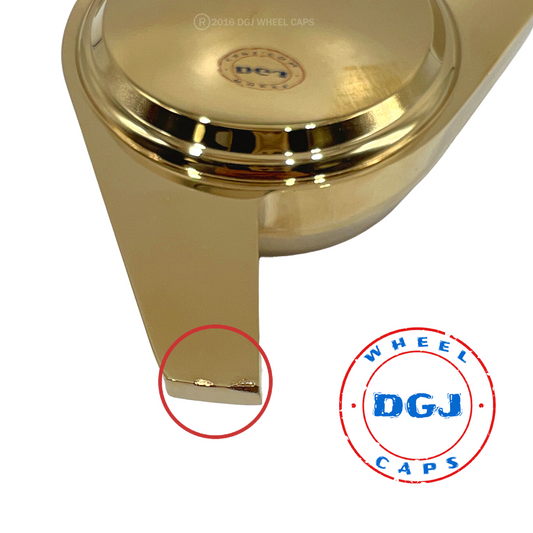 DAMAGED Single (RIGHT) 3 Bar Smooth Gold Knock-Off Spinner for Lowrider Rims