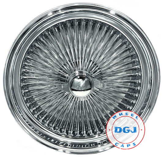 20x8 Standard 150 Spokes All Chrome Lowrider Wire Wheels