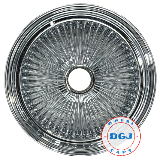 18x8 Standard 100 Spokes All Chrome Lowrider Wire Wheel Rims