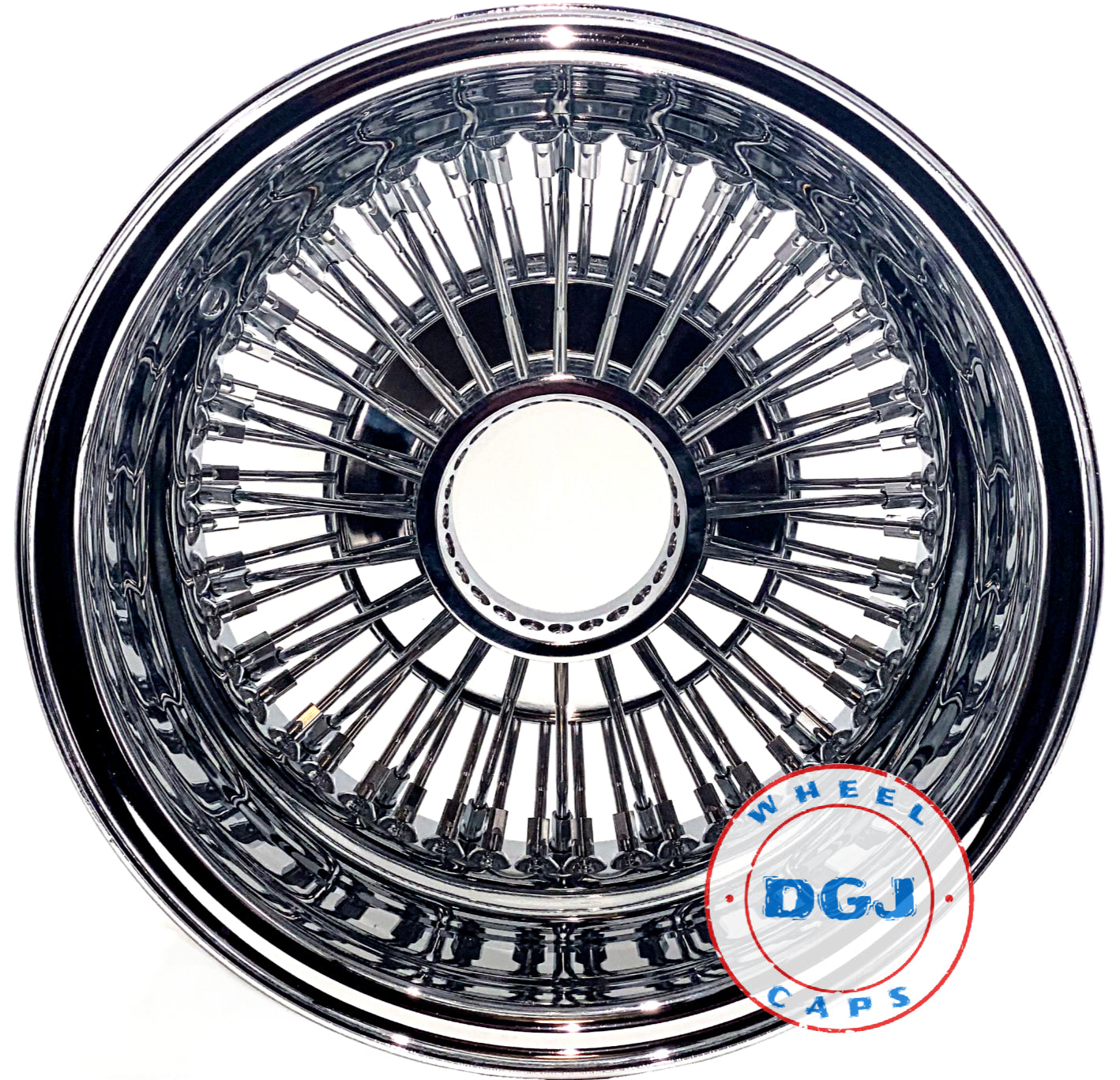 14x7 Rev 72 STR Spokes All Chrome Lowrider Wire Wheel Rims