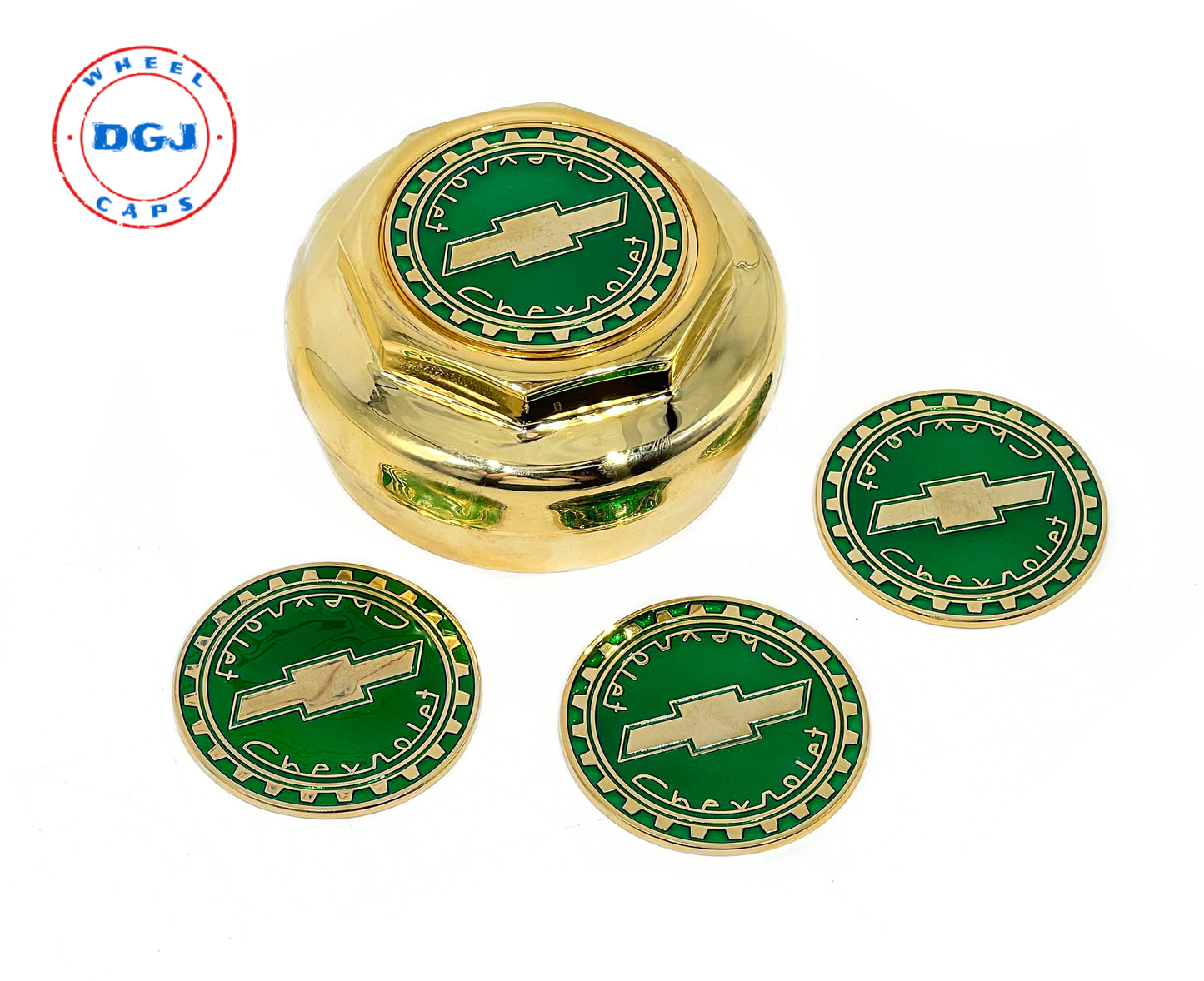 Bowtie Gold Lowrider Wire Wheel Metal Chips Emblems Size 2.25