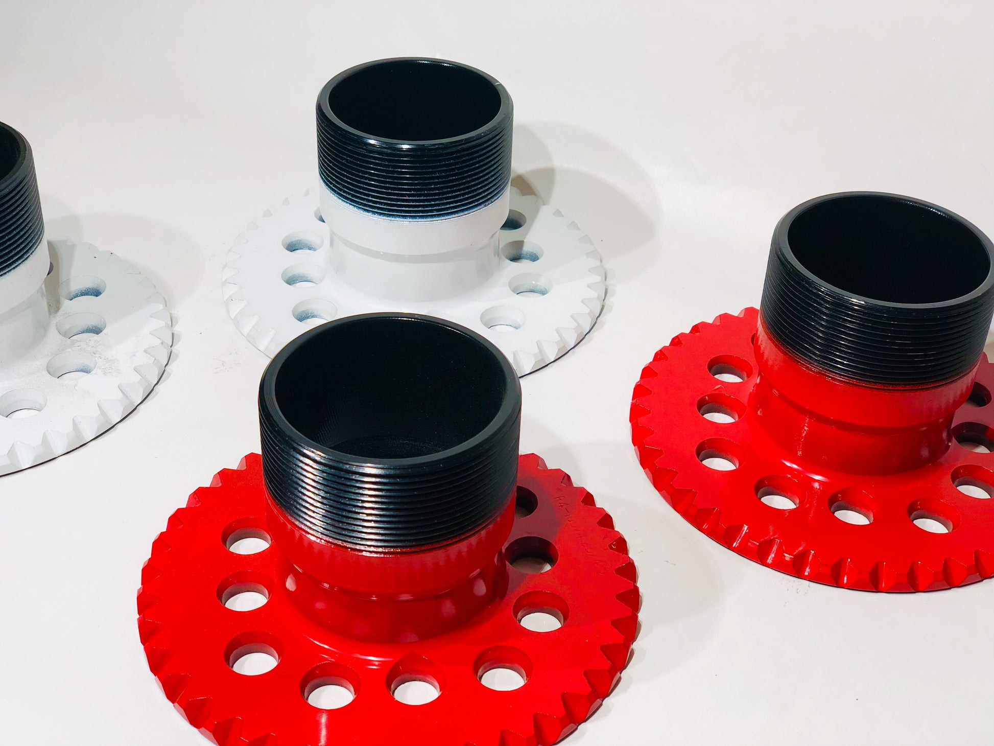 3 Bar Chrome Smooth Knock-Offs Spinners for Lowrider Wire Wheels