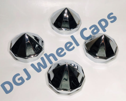 Bullet Chrome Knock-Offs Spinner Caps for Lowrider Wire Wheels