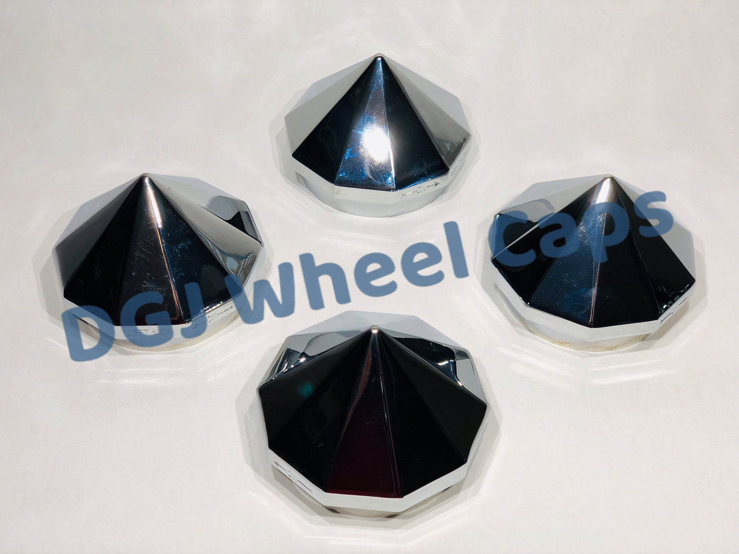 Bullet Chrome Knock-Offs Spinner Caps for Lowrider Wire Wheels