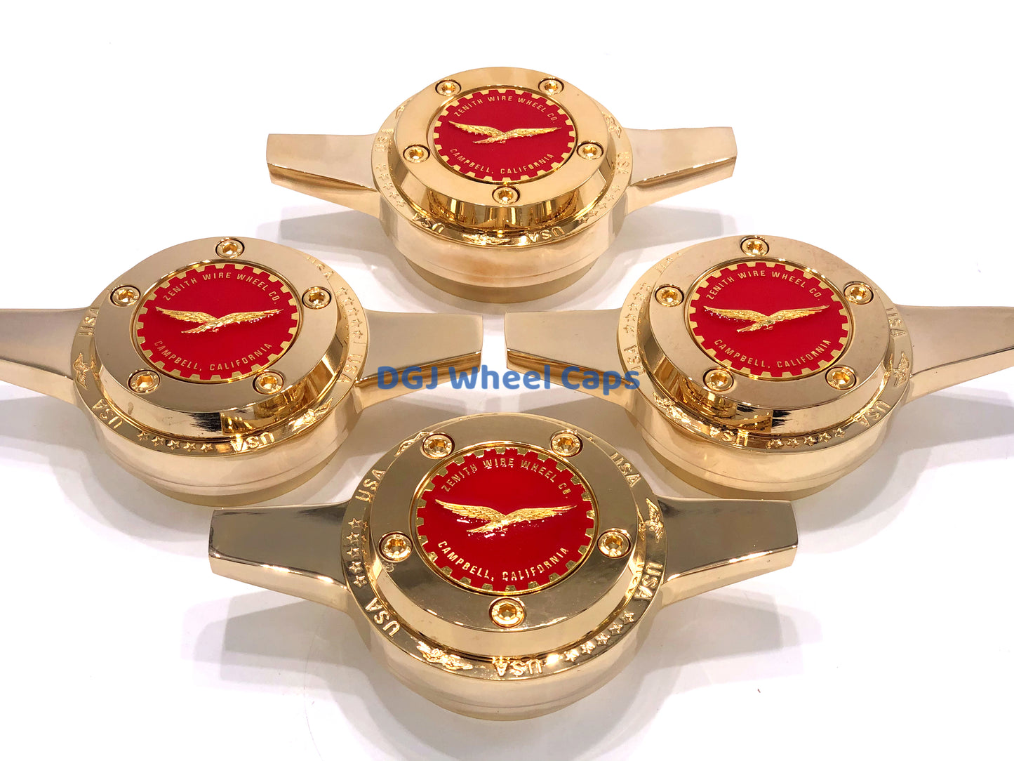 Zenith Locking Style Gold Cut Knock-Offs Spinners