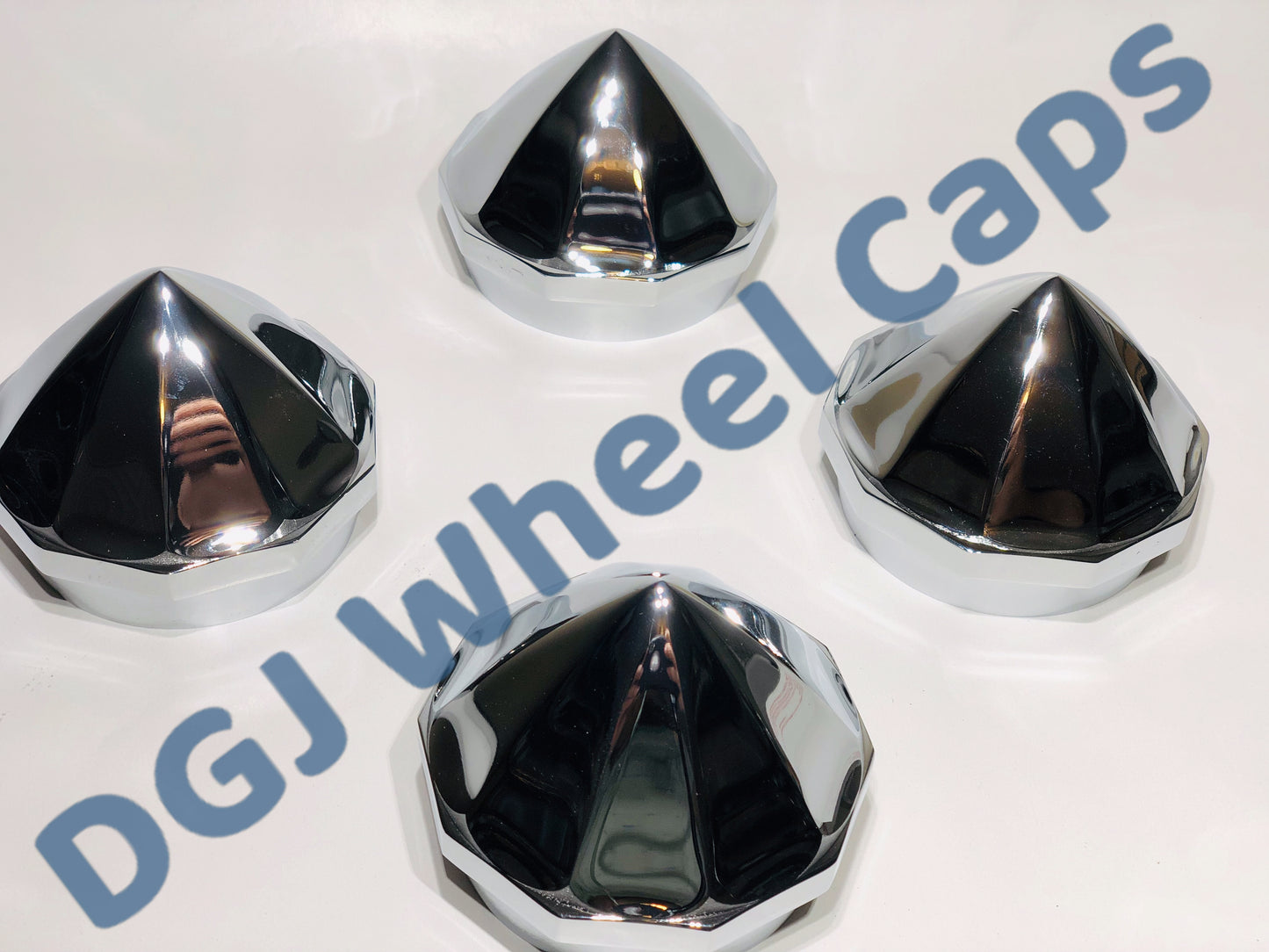 Bullet Chrome Knock-Offs Spinner Caps for Lowrider Wire Wheels