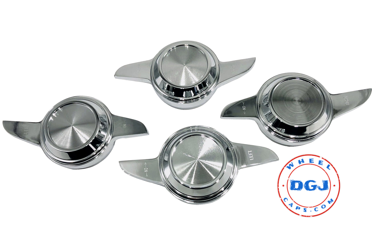 2 Bar Chrome Cut Knock-Offs Spinners
