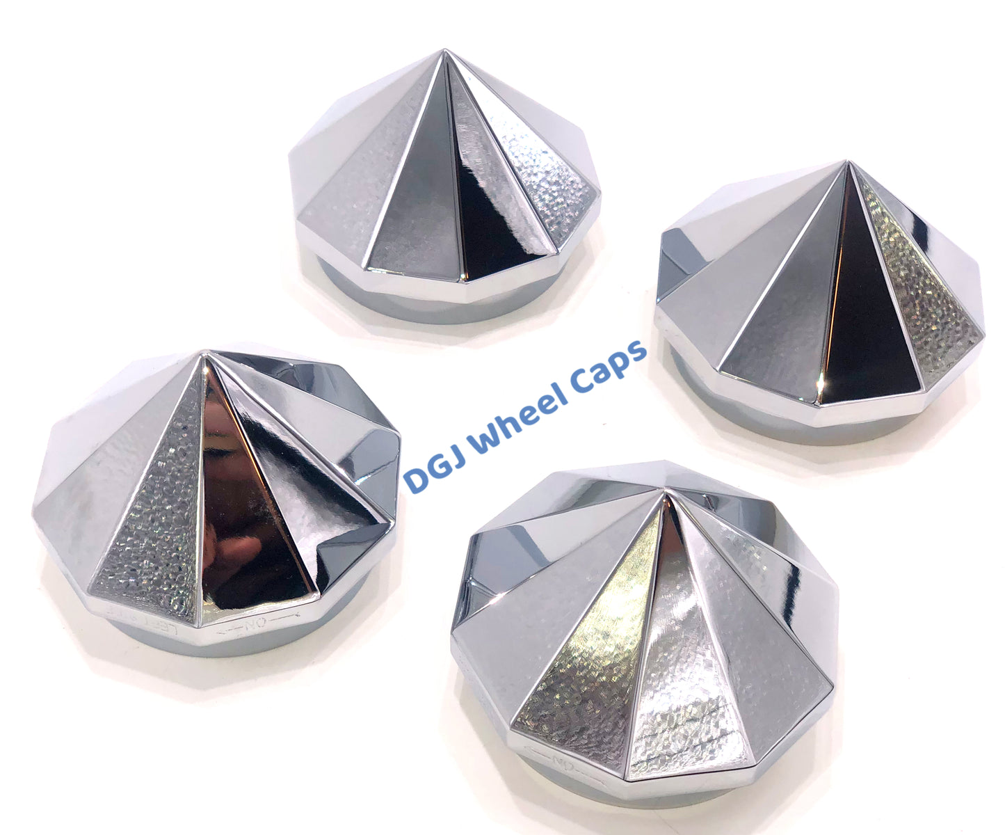 Bullet Chrome Knock-Offs Spinner Caps for Lowrider Wire Wheels