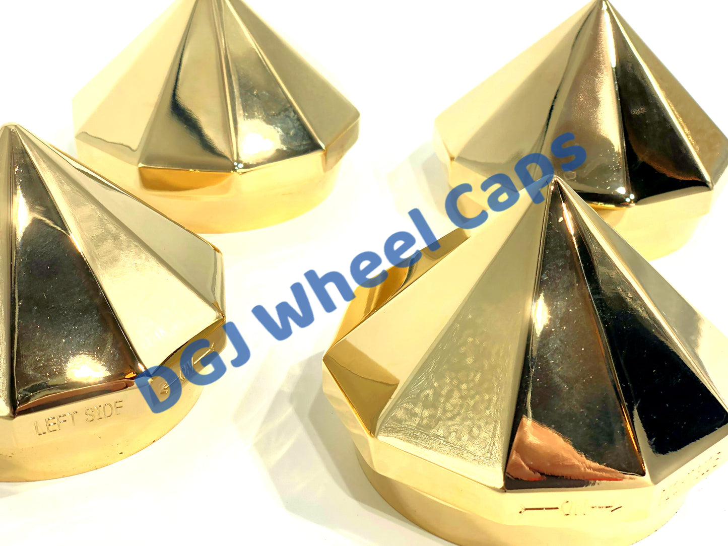 Bullet Gold Knock-Offs Spinner Caps for Lowrider Wire Wheels