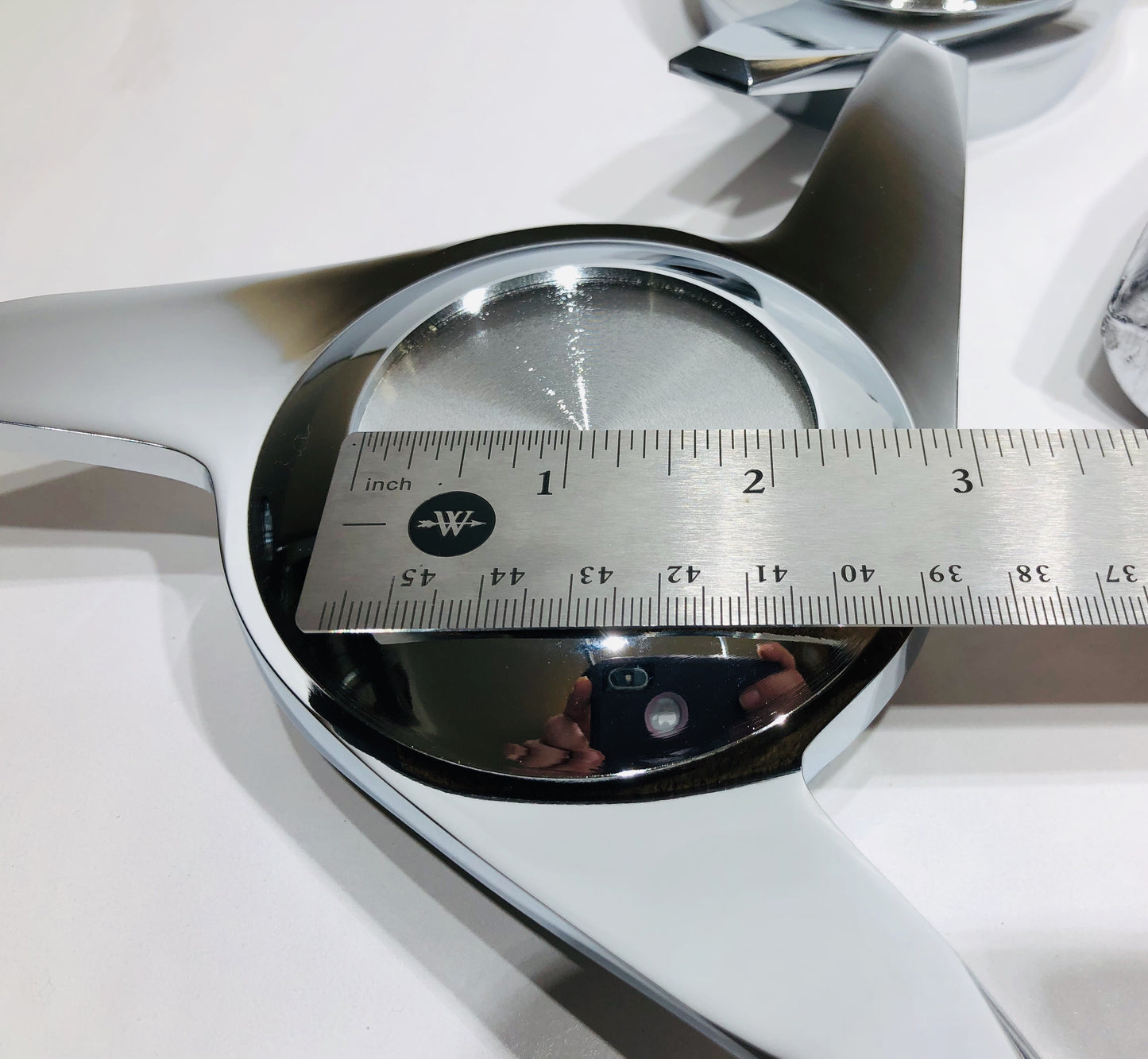 3 Bar Chrome Cut Knock-Offs Spinners for Lowrider Wire Wheels