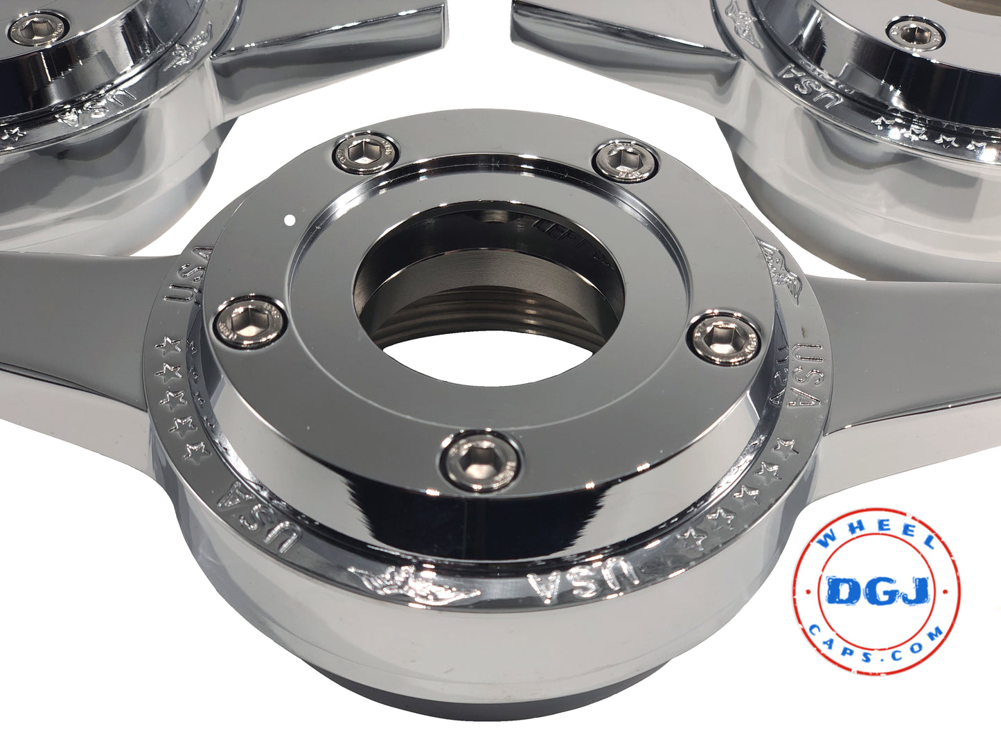 Zenith Style Locking Chrome Rings for Lowrider Wire Wheel