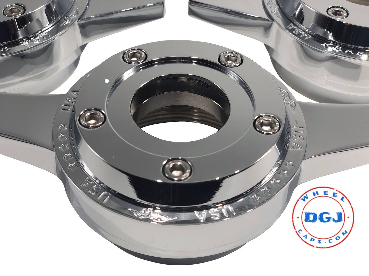 Zenith Style Locking Chrome Rings for Lowrider Wire Wheel