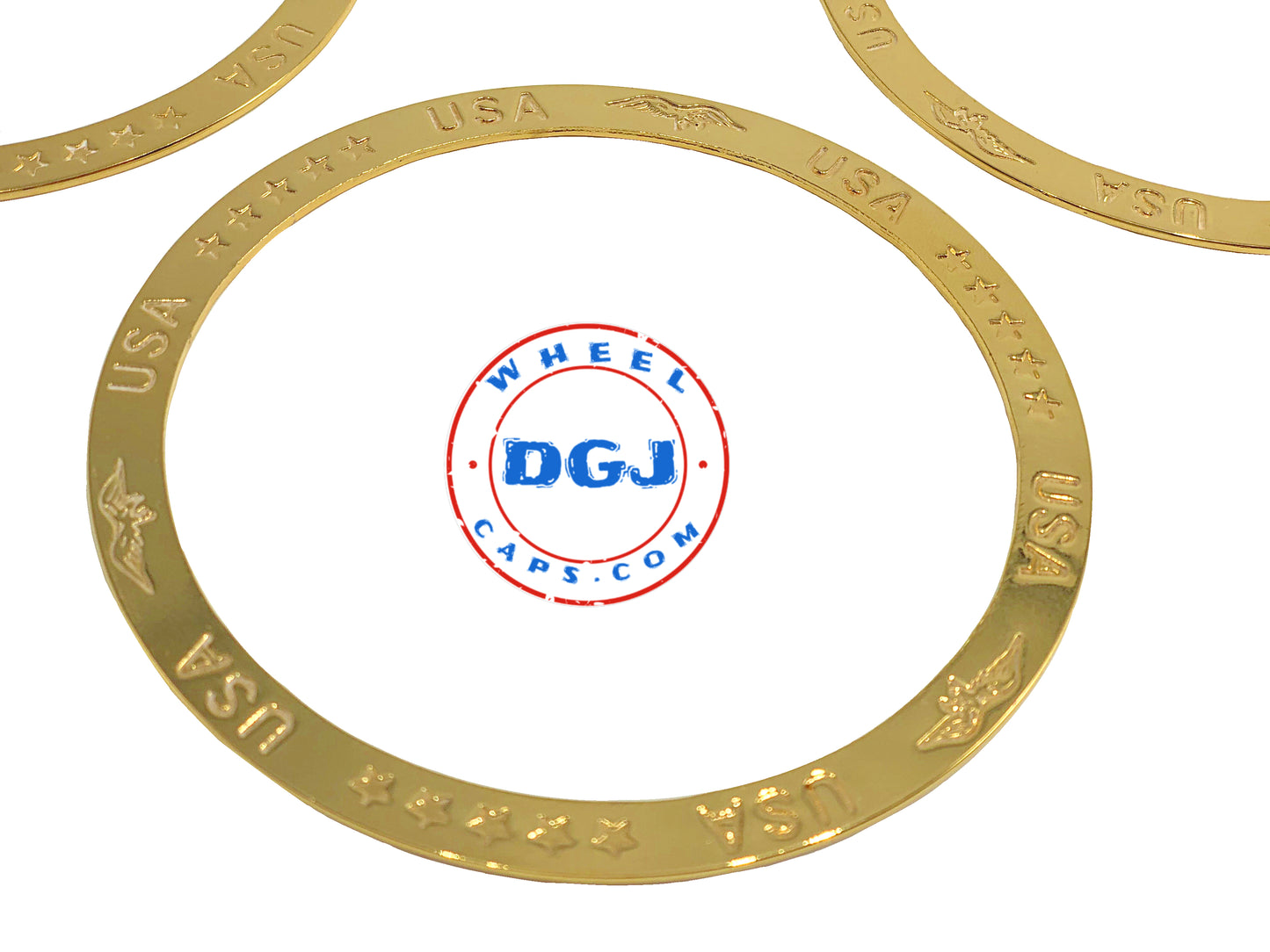 Zenith Style Locking Gold Rings for Lowrider Wire Wheel