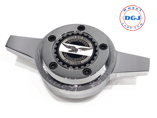 Set of 5 Black Locking Nut Screws Set For Lowrider Wire Wheels