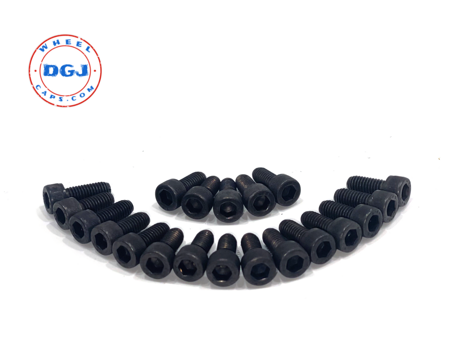 20 Black Locking Nut Screws Set For Lowrider Wire Wheels
