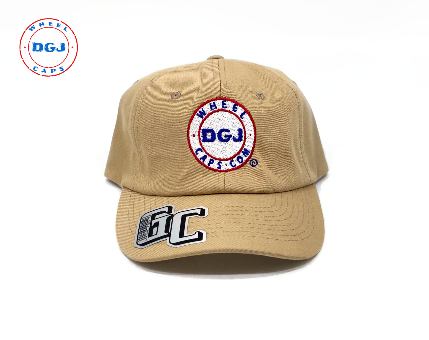 Embroidered DGJ WHEEL CAPS Logo Cap Snapback Hat for Adults Adjustable Unisex