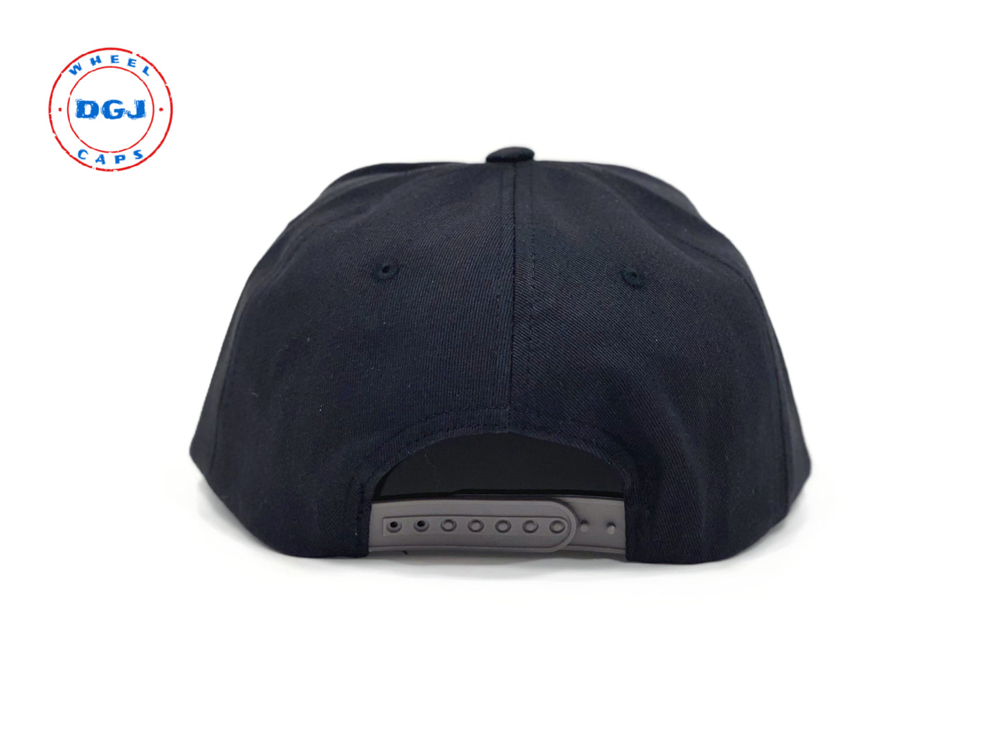 Embroidered DGJ WHEEL CAPS Logo Cap Snapback Hat for Adults Adjustable Unisex