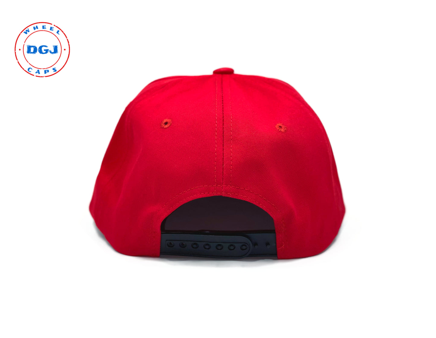 Embroidered DGJ WHEEL CAPS Logo Cap Snapback Hat for Adults Adjustable Unisex