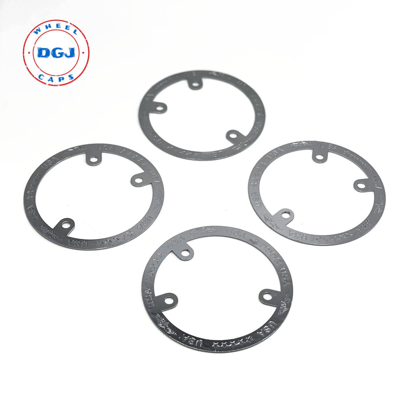 Zenith Style Locking Chrome Rings for Lowrider Wire Wheel