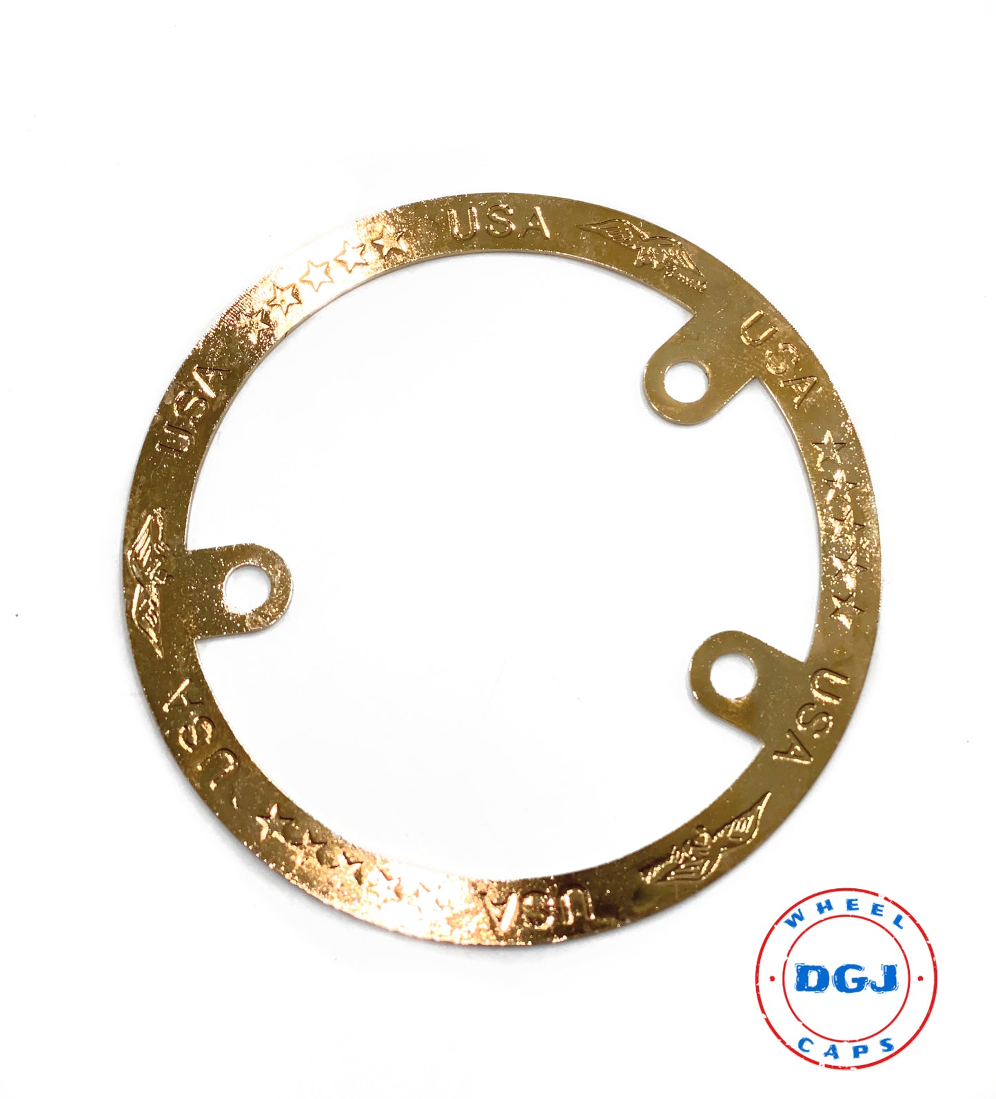 Set of 4 Zenith Style Locking Gold Rings for Lowrider Wire Wheels Knock-Offs