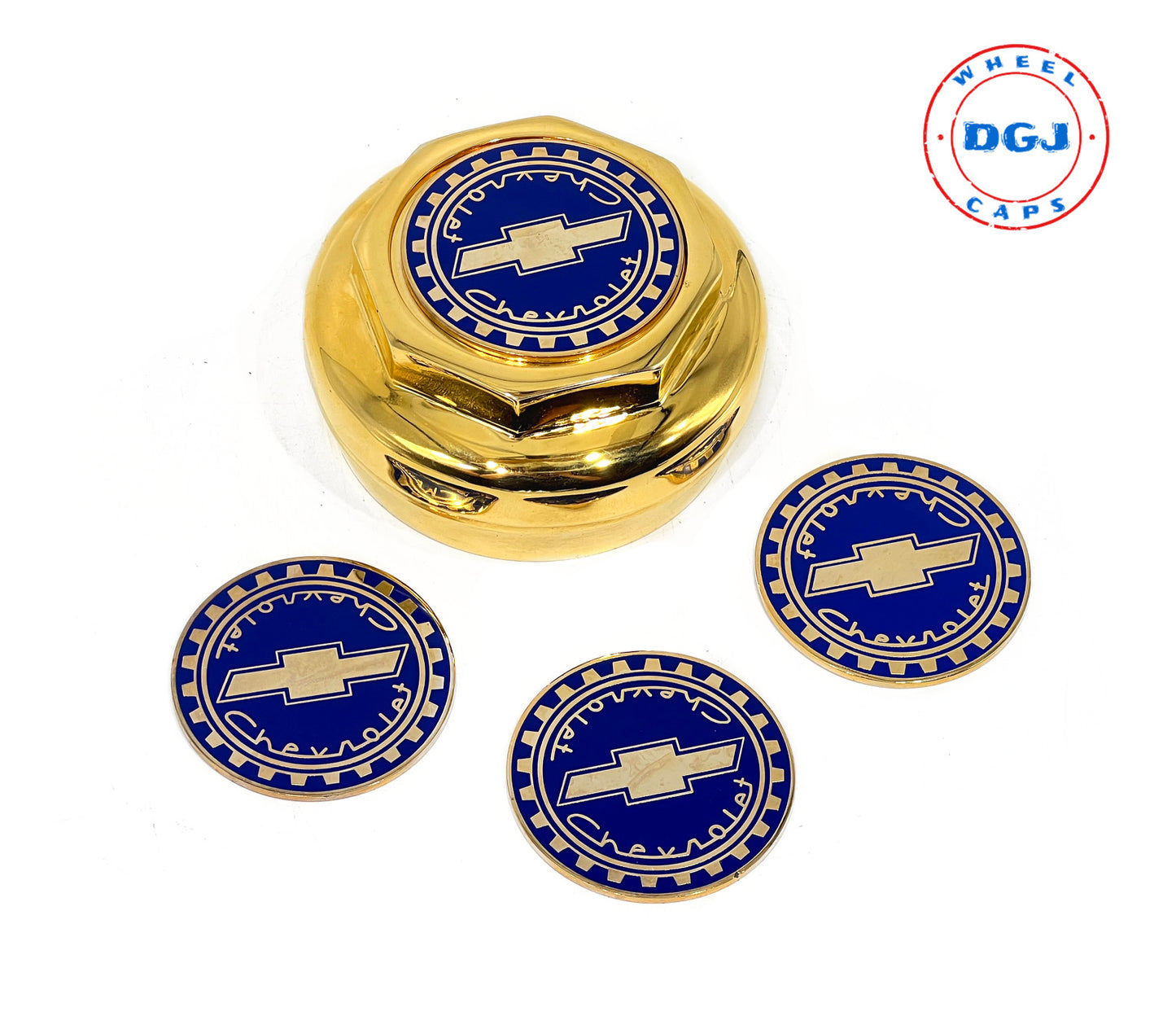 Bowtie Gold Lowrider Wire Wheel Metal Chips Emblems Size 2.25