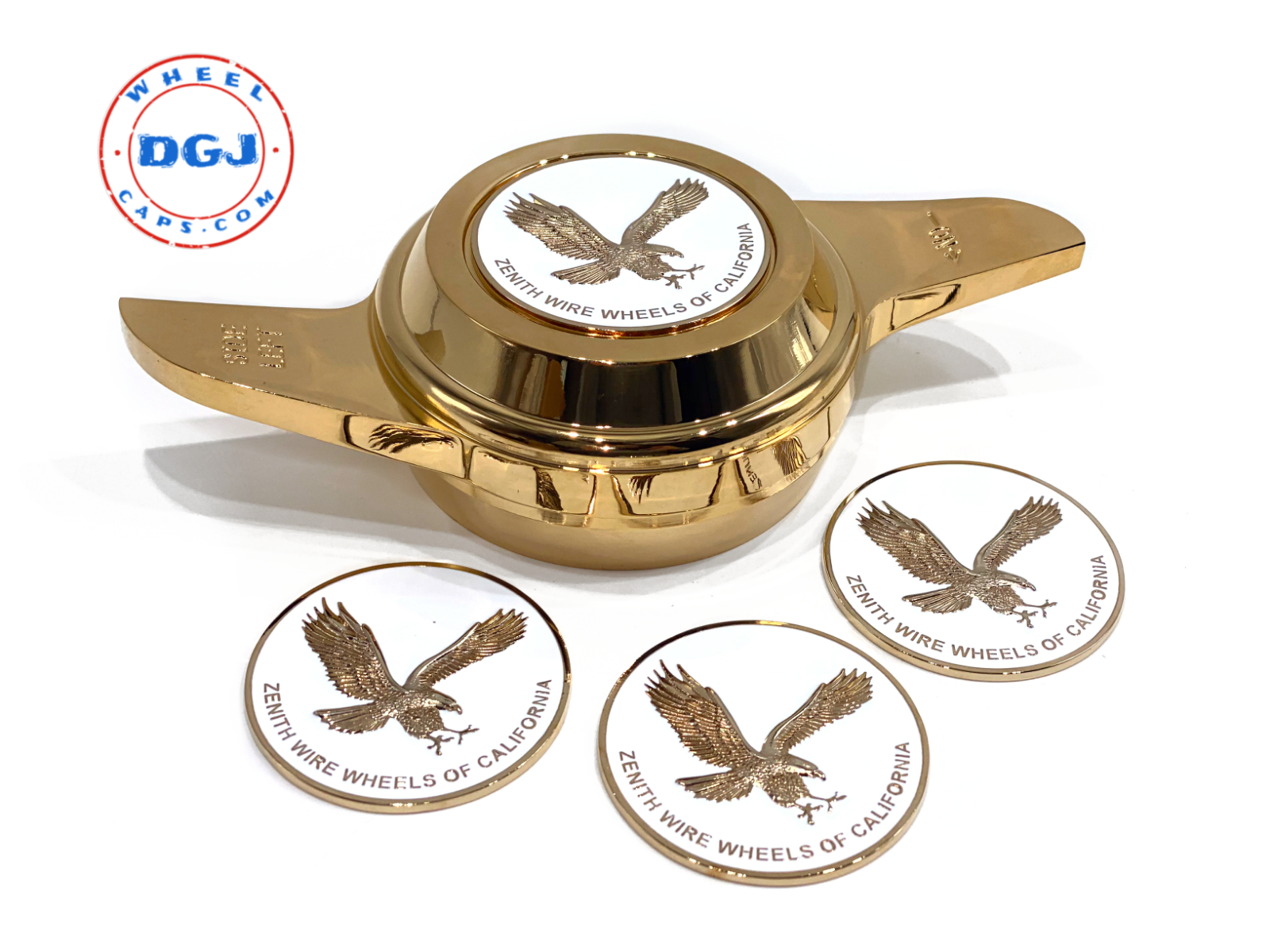 Zenith Eagle Gold Lowrider Wire Wheel Metal Chips Emblems Size Zenith Eagle Gold Lowrider Wire Wheel Metal Chips Emblems Size