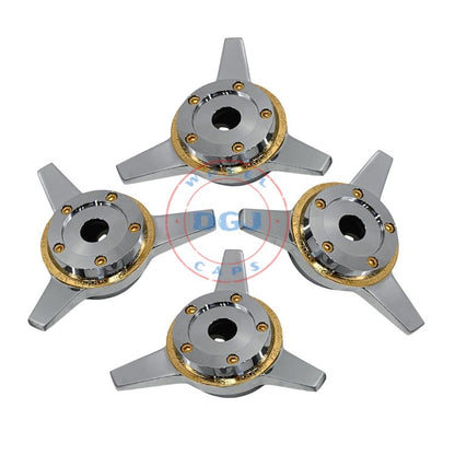 Zenith 3 Bar Locking Chrome with Gold Screws and Rings Knock-Offs