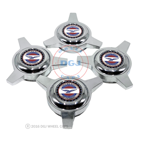 Zenith Old School 3 Bar Cut Chrome Knock-Offs Spinners Caps