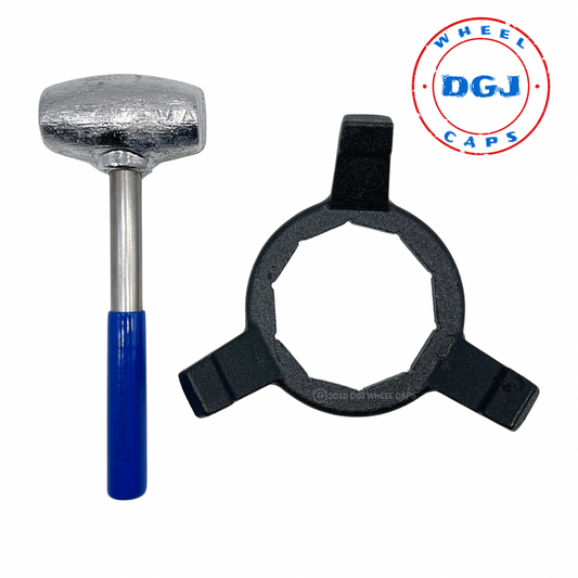 4.5 lbs Blue Dip Lead Hammer and Bullet 10 sided Wrench Tool Set