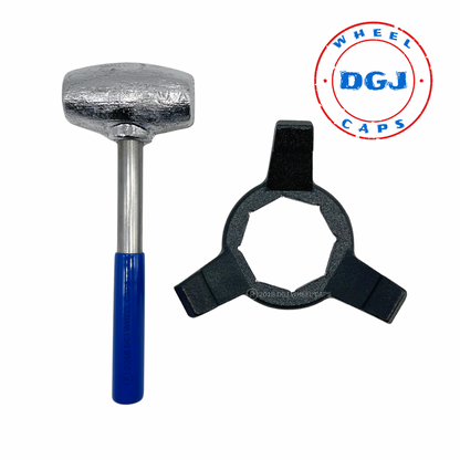 4.5 lbs Blue Dip USA Made Lead Hammer and 8 Sided Hex Wrench Tool Set