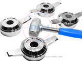 Zenith Chrome Cut Knock-Offs Spinners and Blue Lead Hammer Set (M)