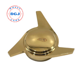 DAMAGED Single (RIGHT) 3 Bar Smooth Gold Knock-Off Spinner for Lowrider Rims