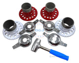 5 Lug Universal Wire Wheel Adapters, Lead Hammer and Zenith Cut Style Spinners