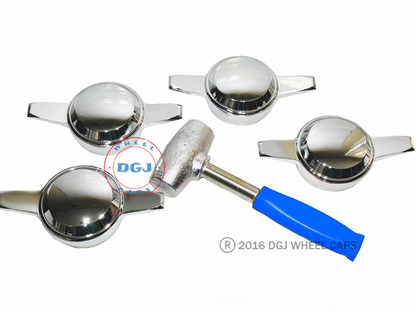 Zenith Chrome Smooth Knock-Offs Spinners and Blue Lead Hammer Set