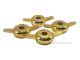 Zenith Cut Gold Knock-Off Spinners for Lowrider Wire Wheels