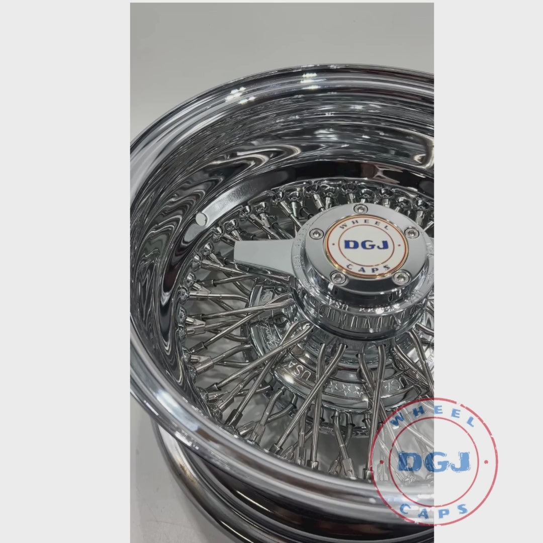 13x7 Zenith Style Rev 72 Cross Lace Chrome Stainless Steel