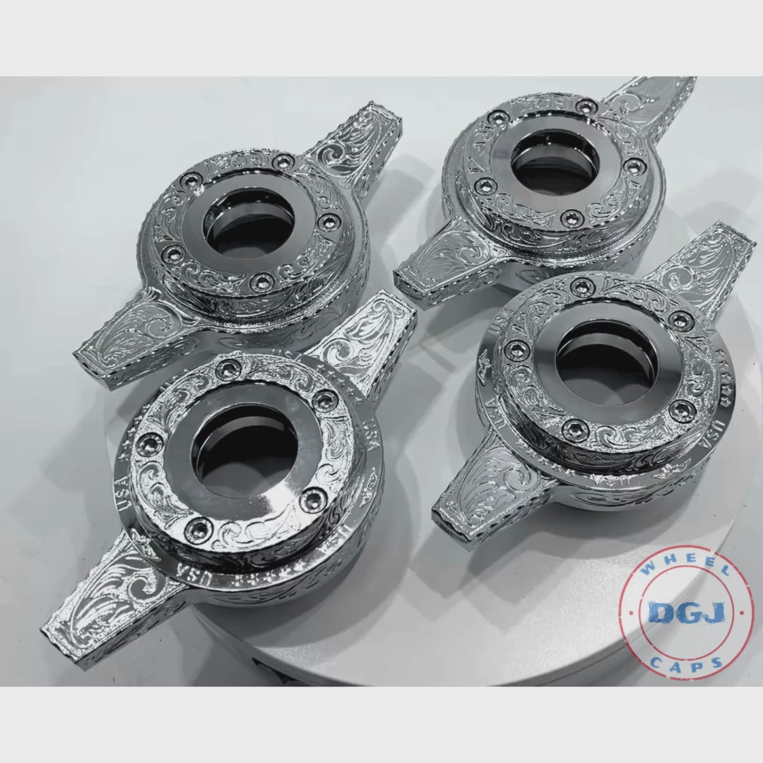 NEW Engraved Zenith 2 Bar Locking Chrome Lowrider Wire Wheel Knock