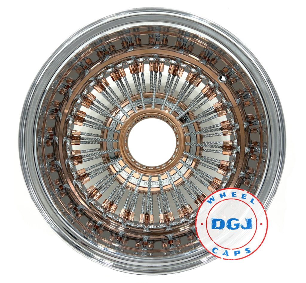 Zenith Rims 13 Inch Zenith Style 13x7 Rev 72 Straight Rose Gold+Diamond Spokes Lowrider Wi ...