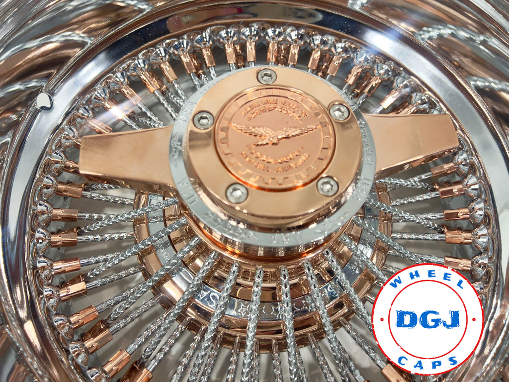 Zenith Rims 13 Inch Zenith Style 13x7 Rev 72 Straight Rose Gold+Diamond Spokes Lowrider Wi ...