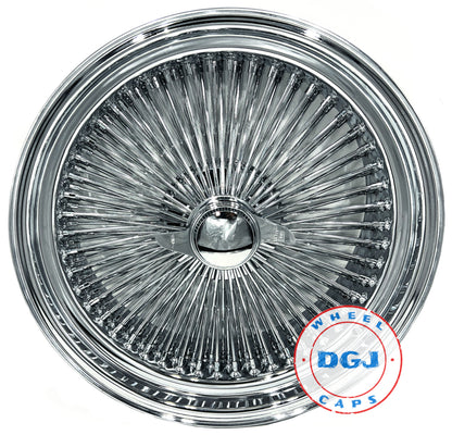 20x8 Standard 150 Spokes All Chrome Lowrider Wire Wheels