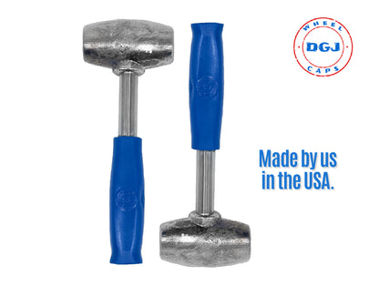 2 Blue Grip Wire Wheel Knockoff Lead Hammers 4.5 lbs Each