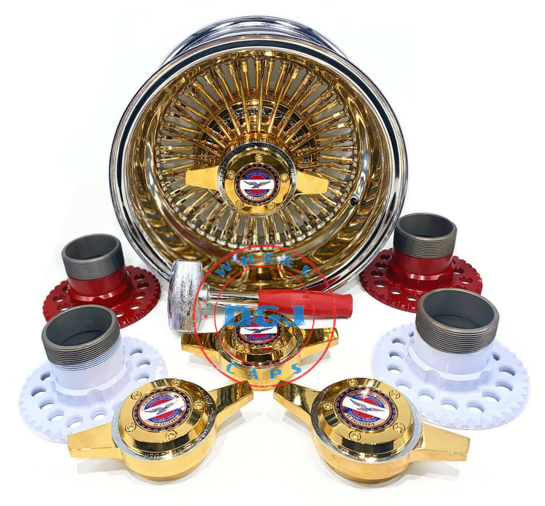 Lowrider Wire Wheel Rims and Sets – DGJ Wheel Caps