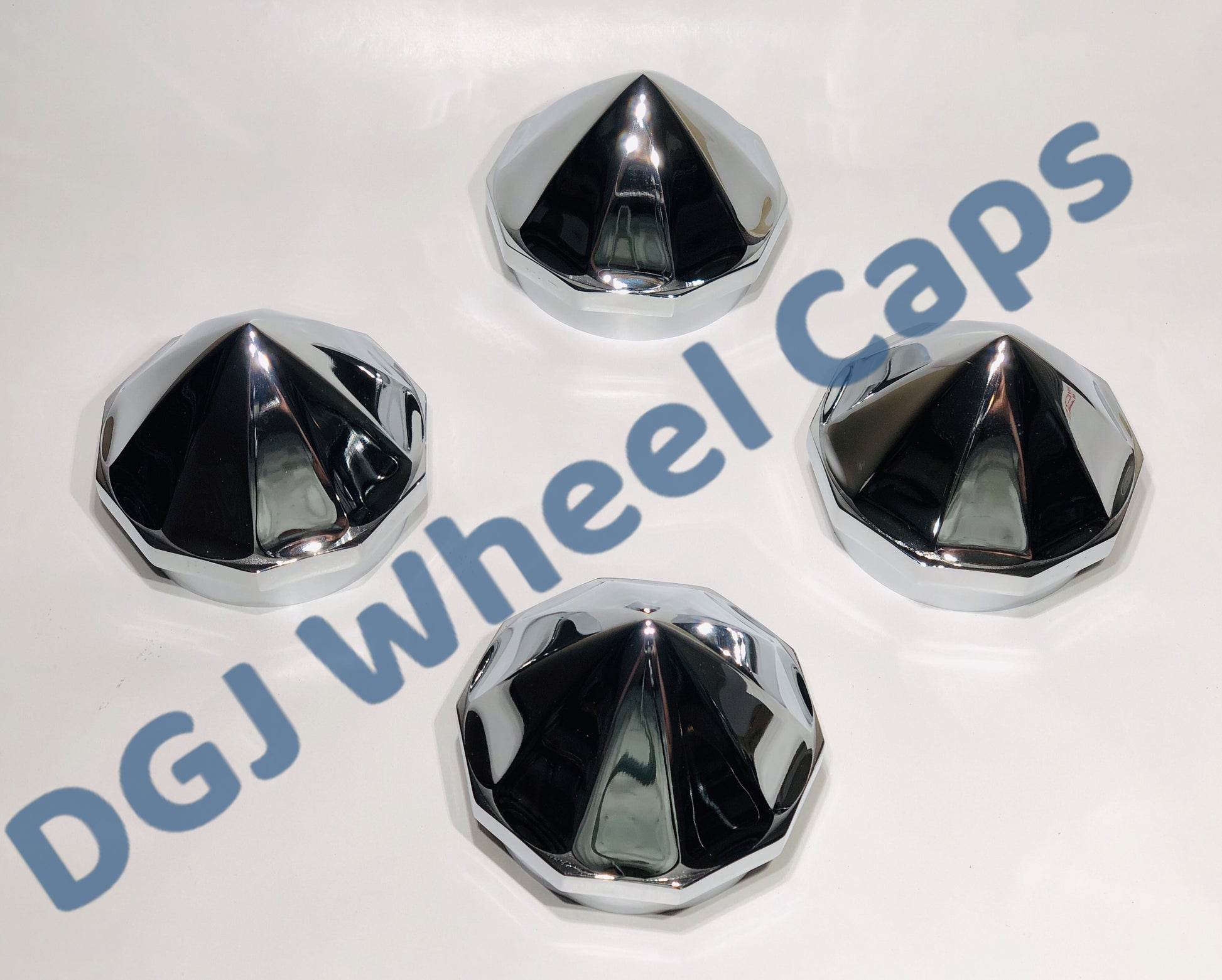 Bullet Chrome Knock-Offs Spinner Caps for Lowrider Wire Wheels