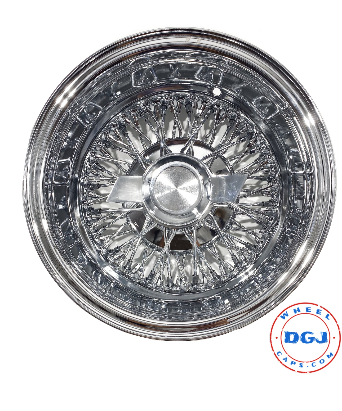 13x7 Reverse 72 Spoke All Chrome Lowrider Wire Wheel Rims