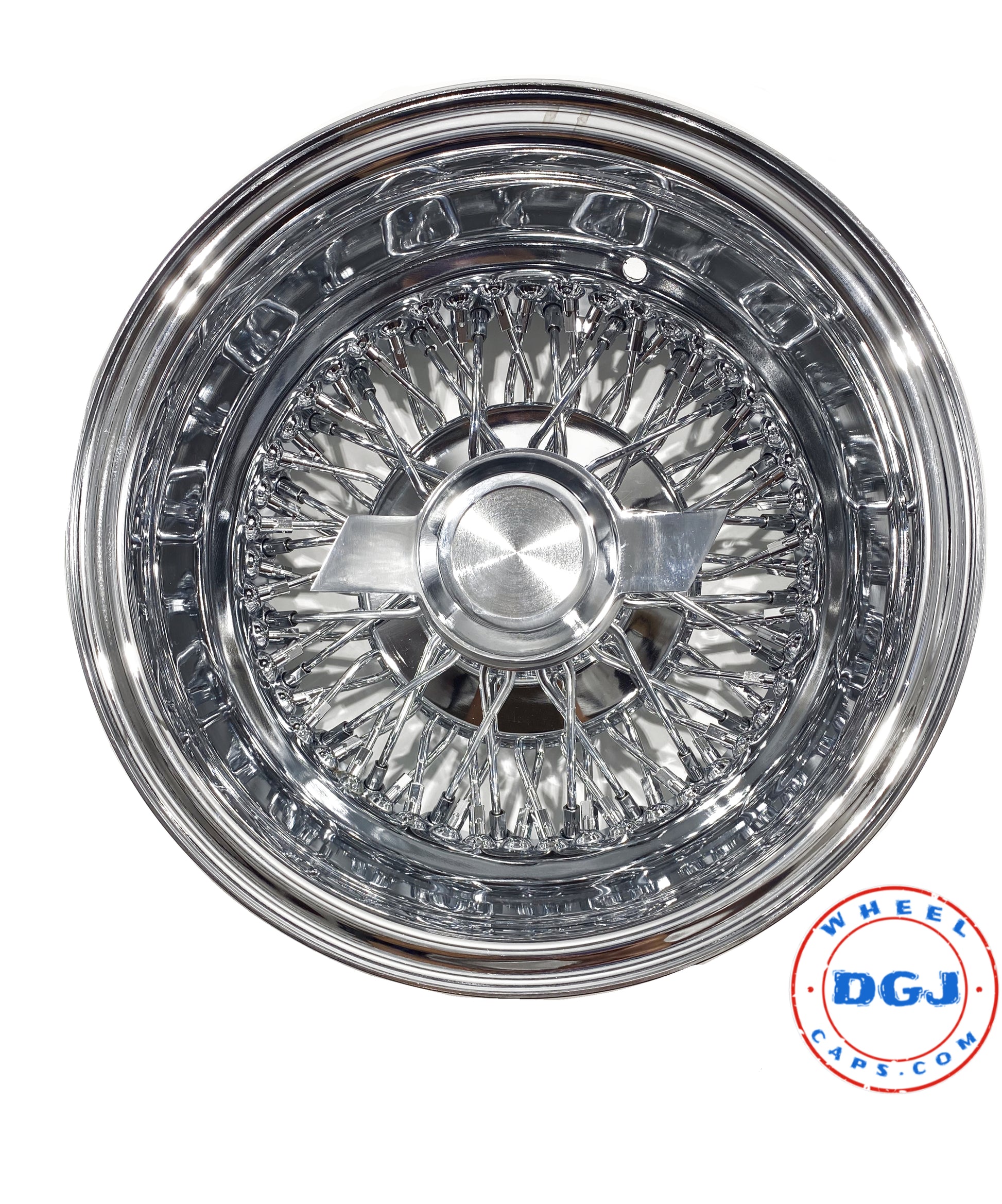 13x7 Reverse 72 Spoke All Chrome Lowrider Wire Wheel Rims
