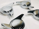 3 Bar Chrome Smooth Knock-Offs Spinners for Lowrider Wire Wheels
