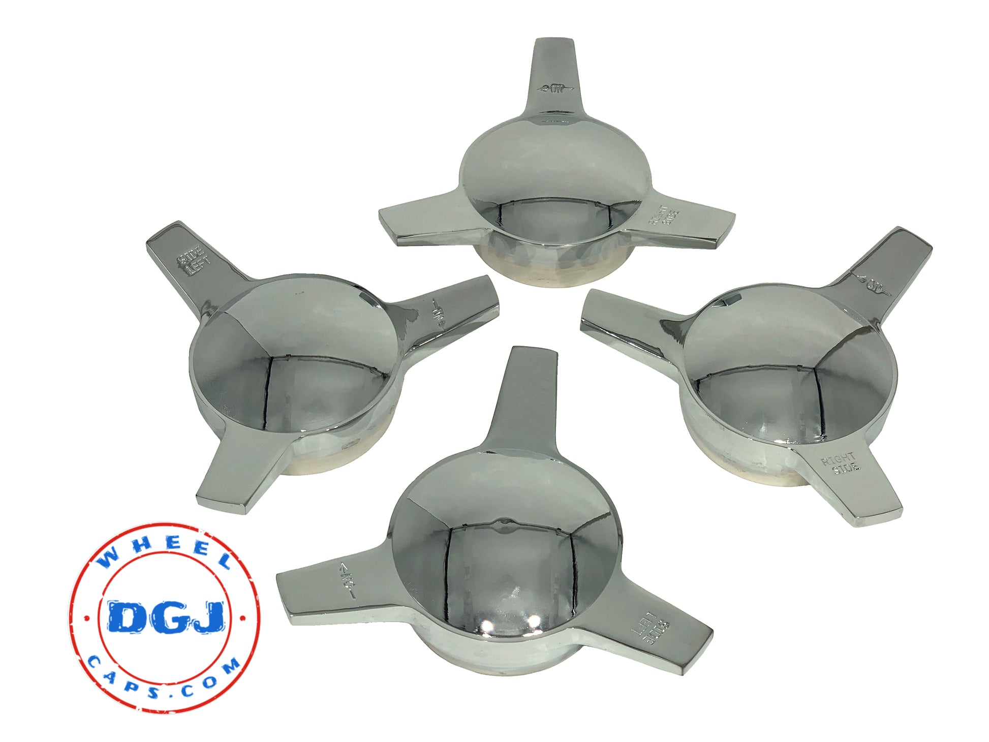 3 Bar Smooth Straight Chrome Cut Knock-Offs Spinners